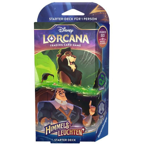 Disney Lorcana: Himmelsleuchten - Starter Deck Smaragd und Stahl (Deutsch) VORVERKAUF